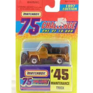  MATCHBOX GOLD CHALLENGE # 45 MAINTENANCE TRUCK Toys 