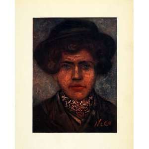 1904 Print Nico Jungmann Artwork Goes Holland Peasant Boy Portrait Hat 