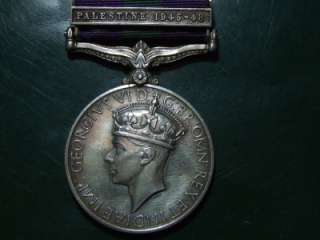 General Service Medal British bar Palestine 1945 48 AG  