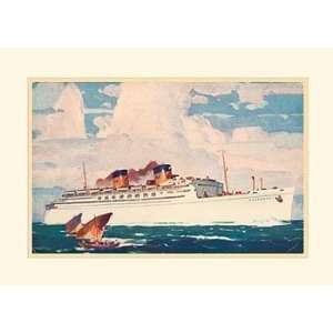 SS Matsonia, Ocean Liners Note Card, 7x5 
