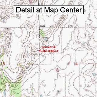   Map   Garnett SE, Kansas (Folded/Waterproof)