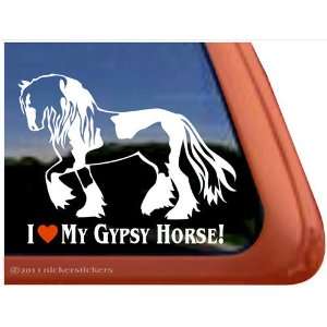  I Love My Gypsy Horse Trailer Vinyl Window Decal Sticker 