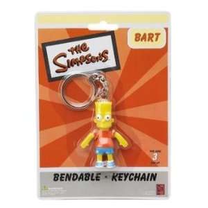  The Simpsons Bart Bendable Keychain w/ Hook Clasp   Bart 