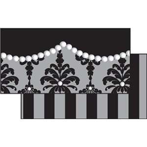    Frog Street Damask and Pearls Double Sided Border