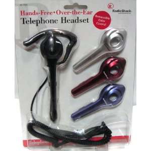 Radio Shack Telephone headset Hands Free Removable colors. 43 1921
