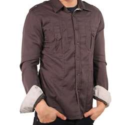 191 Unlimited Mens Brown Shirt  
