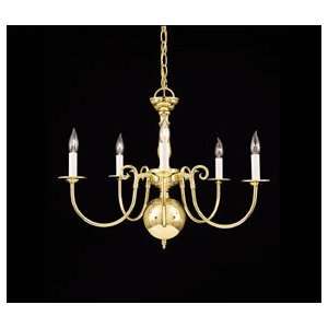 Forte Lighting 2500 05 02 Polished Brass Traditional / Classic 23Wx17 