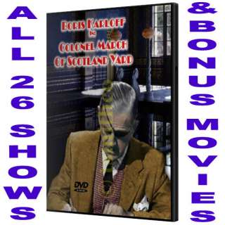 COLONEL MARCH OF SCOTLAND YARD COMPLETE DVD KARLOFF NEW  