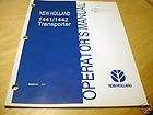 New Holland 1441 1442 Transporter Operators Manual NH