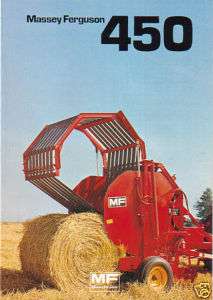 Massey Ferguson 450 Tractor Round Baler Brochure  