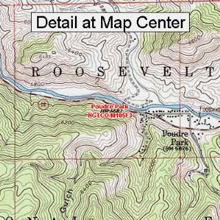   Map   Poudre Park, Colorado (Folded/Waterproof)