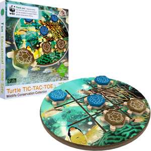 WWF Turtle Tic Tac Toe from FSC Certified Wood 886511003163  