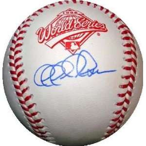  Jeff Nelson Signed Baseball   1996 World Series Sports 