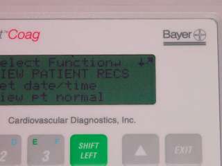 Bayer RapidPoint Coag Coagulation Blood Analyzer Rapid  