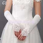   Fingerless Wedding Evening Party Dress Lace Long Bridal Gloves 1 Pair