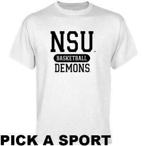  Northwestern State Demons White Custom Sport T shirt   (X 