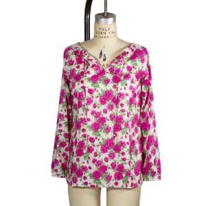  Forest and Field Blouse in Liberty of London Rose Print 
