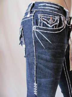New LAGUNA BEACH Aliso Womens Skinny White Stitch Blue Denim Jeans 