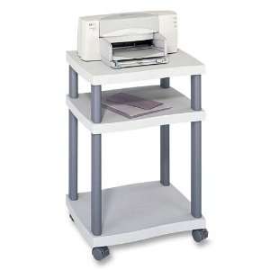   Side Printer Stand,2 Shelves,20x17 1/2x9 1/4,Gray