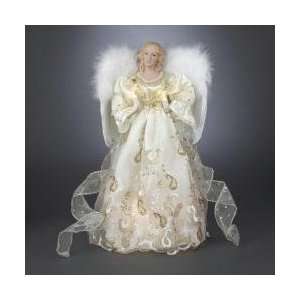  14 Pre Lit Elegant Gold Paisley Victorian Angel Christmas 