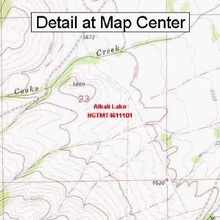   Map   Alkali Lake, Montana (Folded/Waterproof)