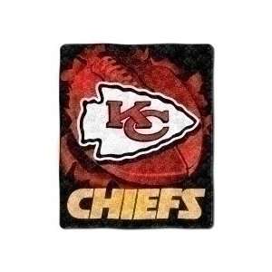  Kansas City Chiefs Plush Fleece Raschel SHERPA Blanket 50 