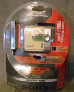  MD Walkman MZ NF520D Digital MiniDisc Music  Player & TV Weather FM