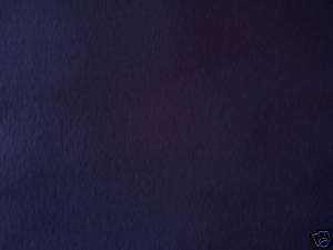 Warm fleece fabric by the yard Solid navy blue soft  