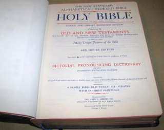 Holy Bible   New Standard Reference, Blue Ribbon Hertel, 1957 Revised 