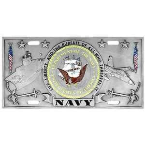  Navy   3D License Plate Automotive