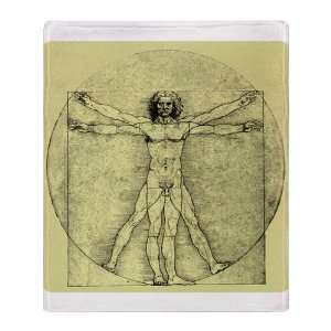  Stadium Throw Blanket Vitruvian Man by Da Vinci 
