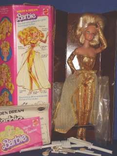 GOLDEN DREAM Barbie Doll wEarly Updo Mattel 1981 MIB  