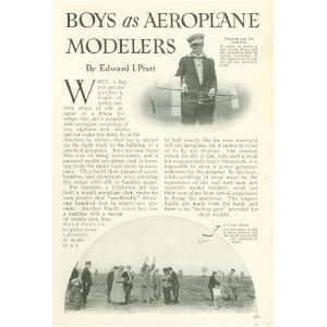    1913 Model Aeroplane Airplane Clubs For Boys 