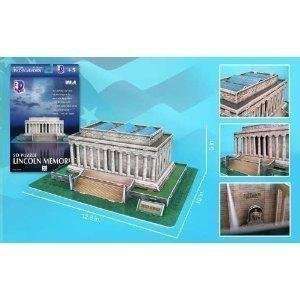  Lincoln Memorial 3D Puzzle 42 Pieces Cubic Fun Toys 