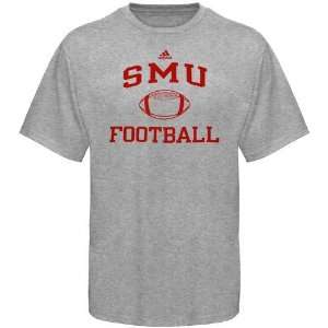  adidas SMU Mustangs Ash Collegiate Football T shirt 