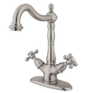 Elements of Design ES149 Heritage Vessel Sink Faucet with Metal Cross 