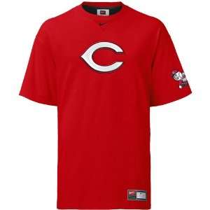  Nike Cincinnati Reds Red Logo Tackle T shirt Sports 