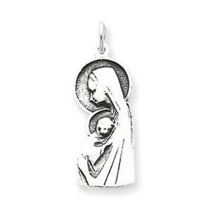  Sterling Silver Our Lady of Sorrows Charm QC4385 Jewelry