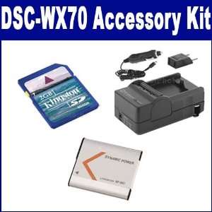 Sony DSC WX70 Digital Camera Accessory Kit includes KSD2GB Memory 