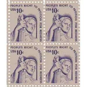 Right to Petition for Redress Set of 4 x 10 Cent US Postage Stamps 