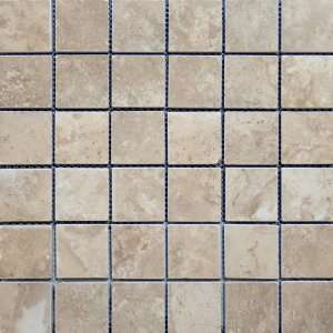 Glazed Ceramic Tile Mosaic Flooring Backsplash Flooring  Tivoli Noce 2 