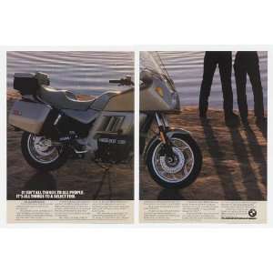  1987 BMW K100LT Motorcycle All Things to Few 2 Page Print 