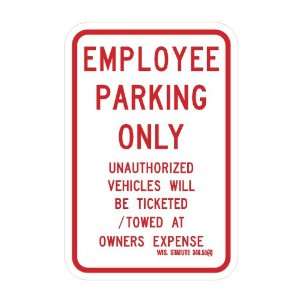 RT 2,18x24 EGP,Employee Parking Only w/Statue  