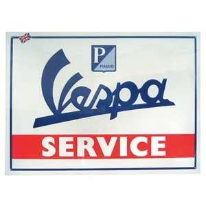  Metal Sign   Vespa Service Automotive
