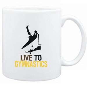 Mug White  LIVE TO Gymnastics  Sports 