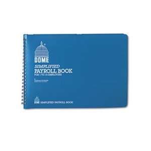  Simplified Payroll Record, Light Blue Vinyl Cover, 7 1/2 x 