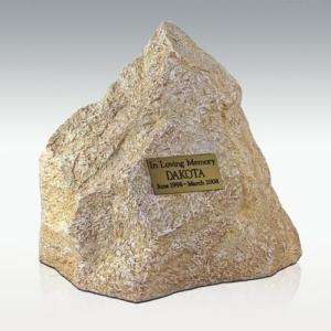 Limestone Rock Large Pet Cremation Urn   Engravable  