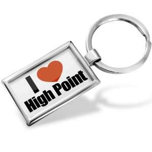 com Keychain I Love HighPoint region North Carolina, United States 