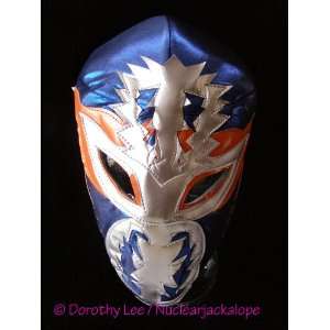  Lucha Libre Wrestling Halloween Mask Hayabusa blue 