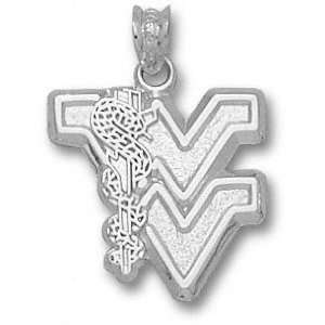   Virginia Mountaineers Solid Sterling Silver School Of Medicine Pendant